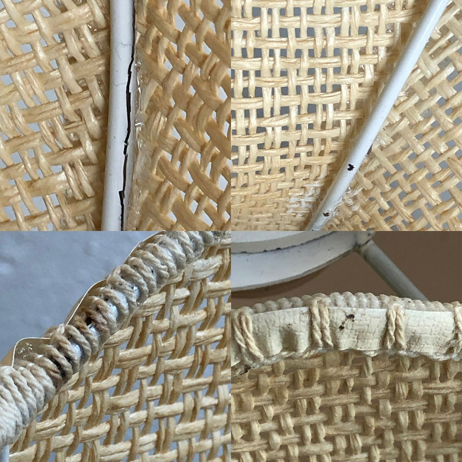 photo furniture Scandinavian Mid Century Ceiling Lamp Made Of Woven Rattan In An Classic Shape And Modernist Style