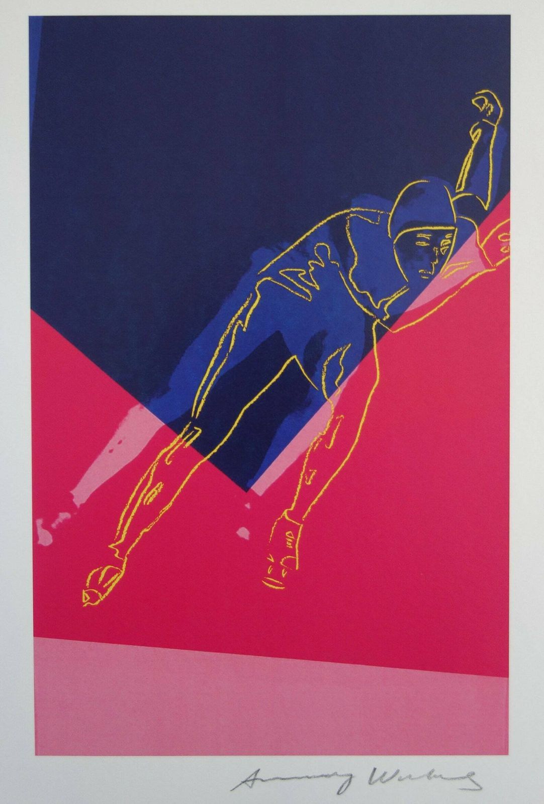Fine Pop Art Limited Edition Print, Sportsman   Skating, Andy Warhol, Signed & Numbered