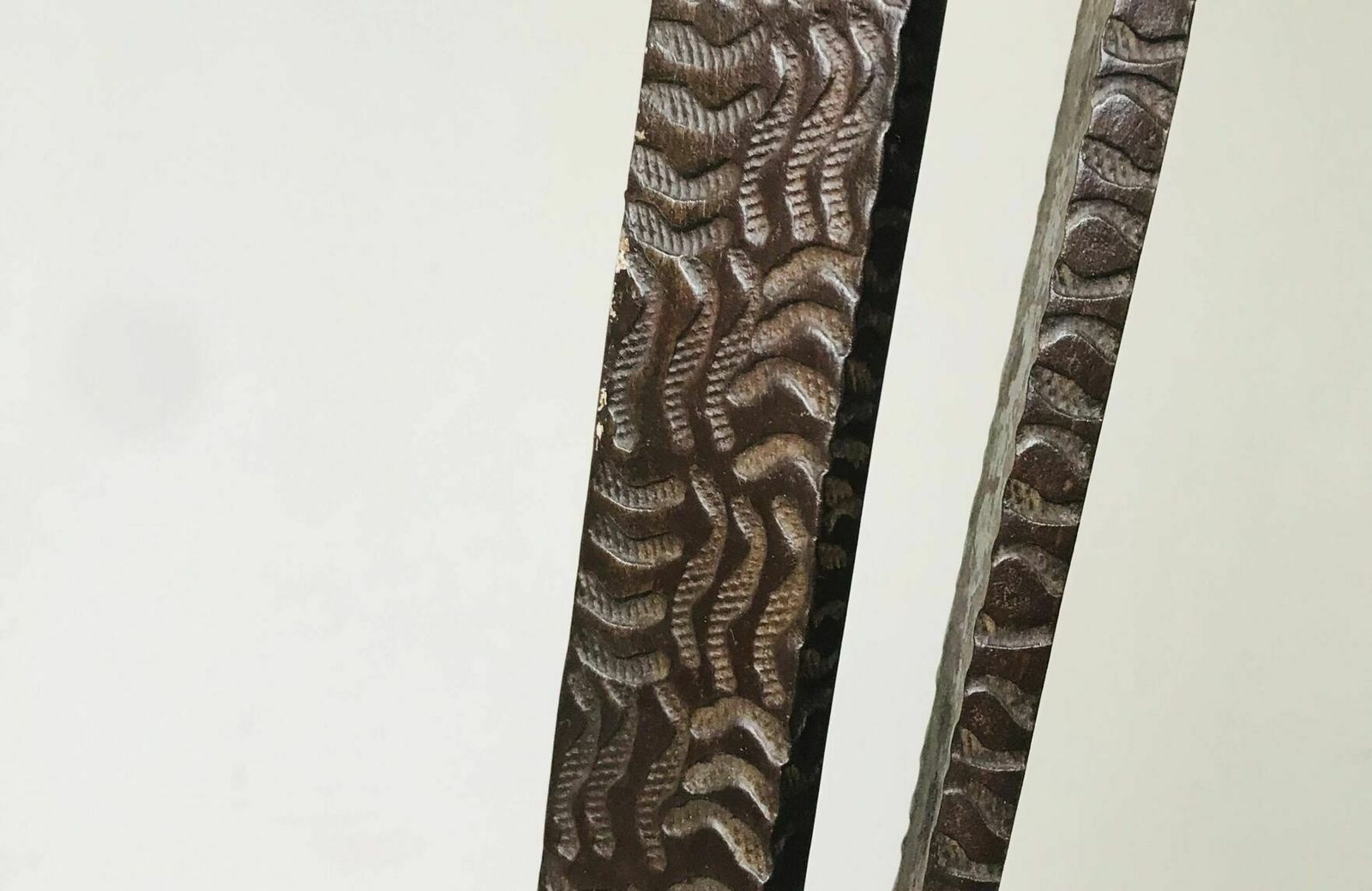 photo furniture Art Deco Wrought Iron Floor Lamp Decorated With Flowers, Circa 1930.