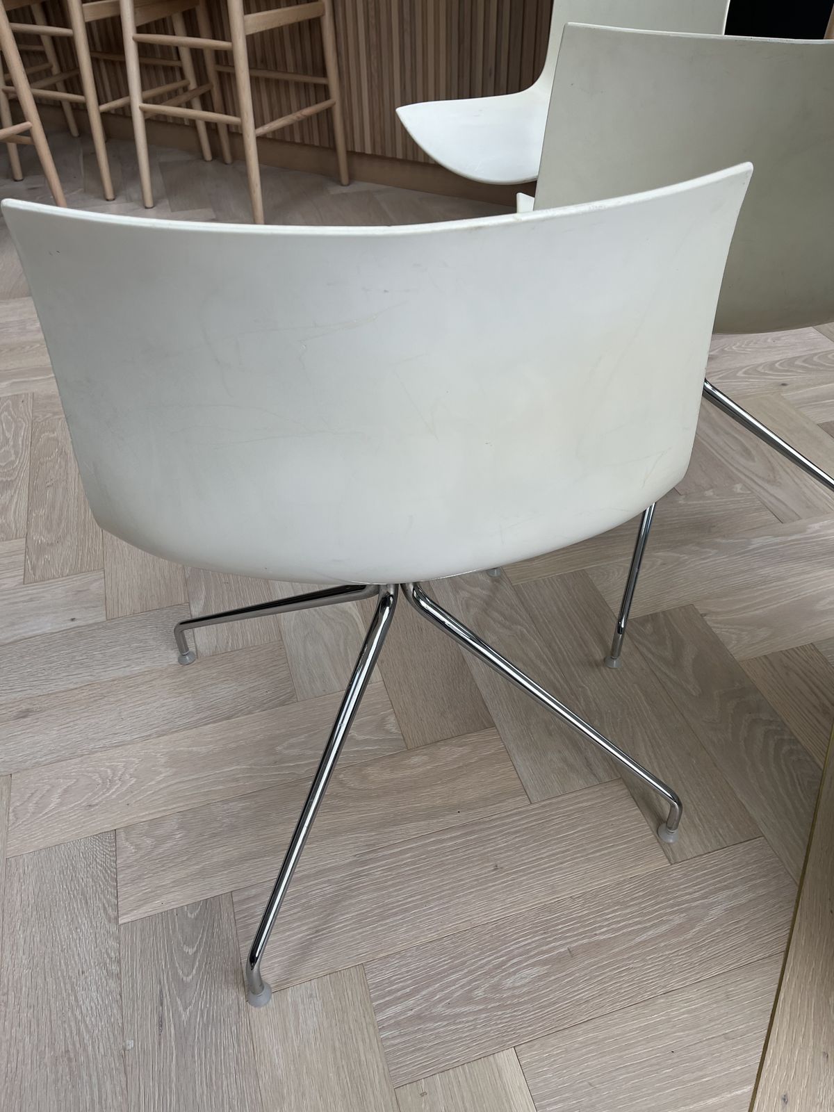 Set Of 3 Vintage Plastic Chairs By Lievore Altherr Molina For Arper, Italy 2000 photo 150.0
