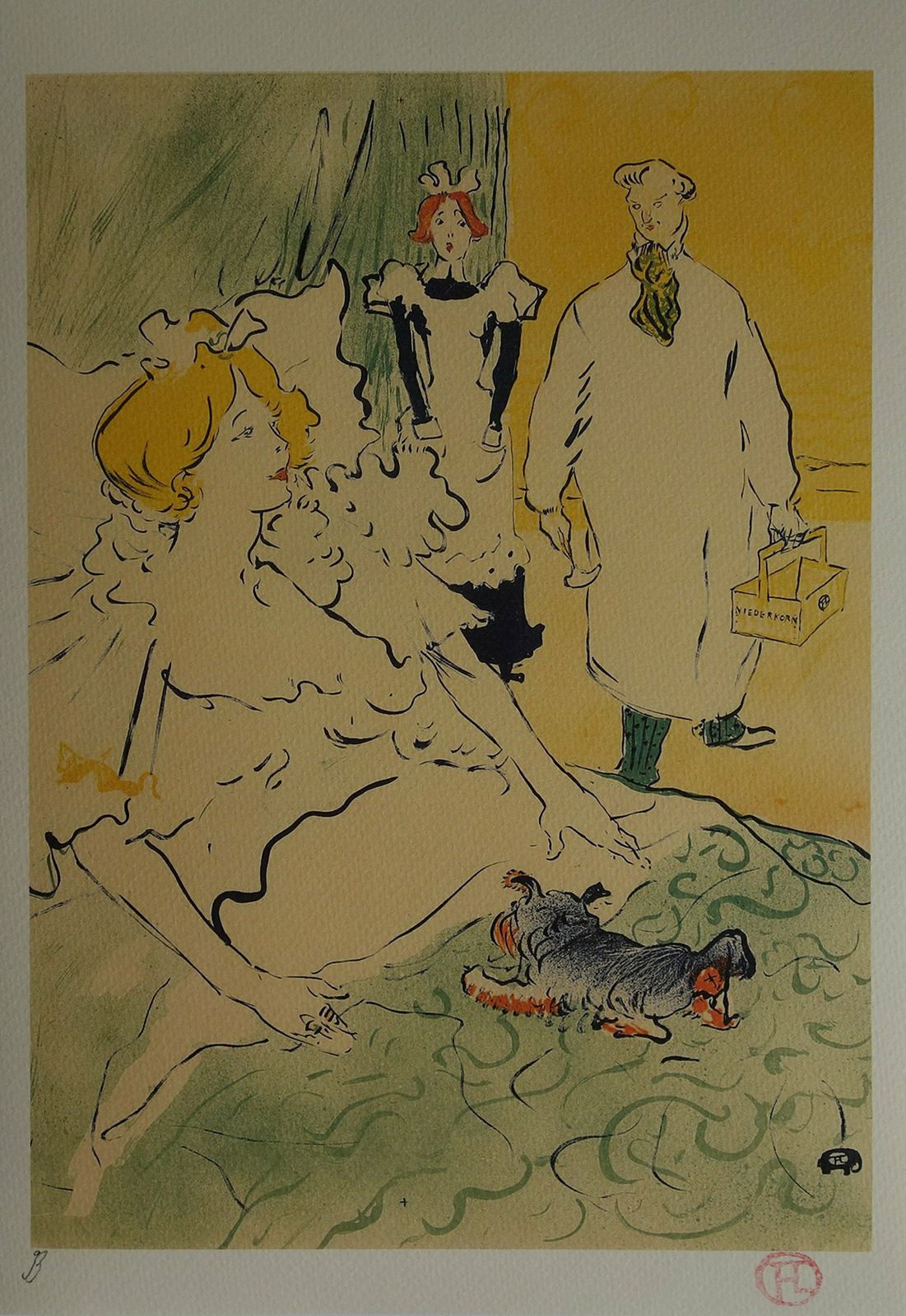 Fine Art Deco Post Impressionist Limited Edition Print, Henri De Toulouse Lautrec, Signed & Numbered