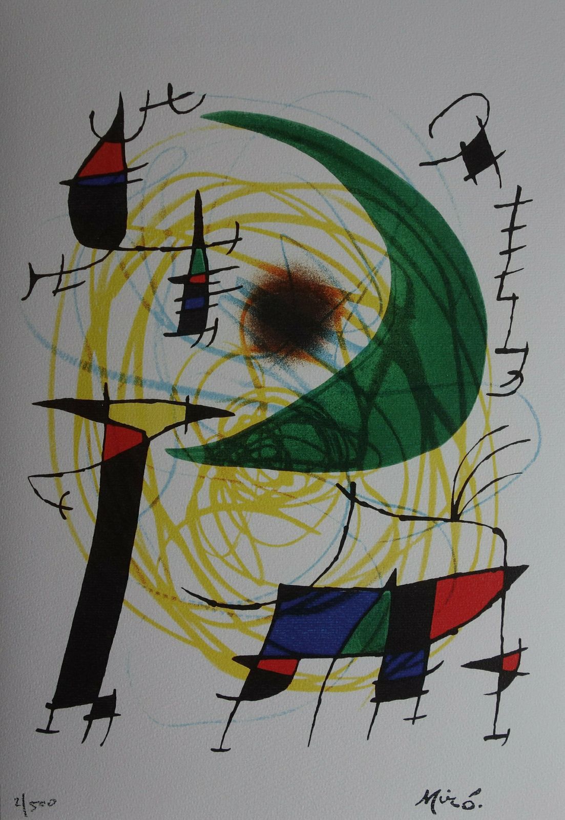 Fine Surrealist Limited Edition Print, Joan Miro, Signed & Numbered