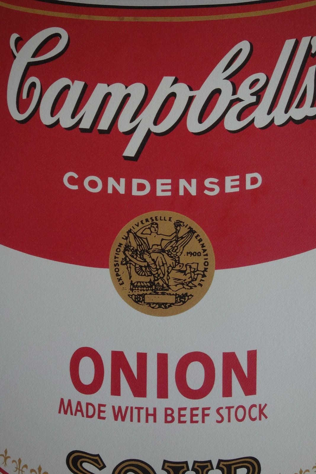 Fine Pop Art Limited Edition Print – Campbell’s Soup Can, Andy Warhol, Signed & Numbered, With Estate Stamp photo furniture