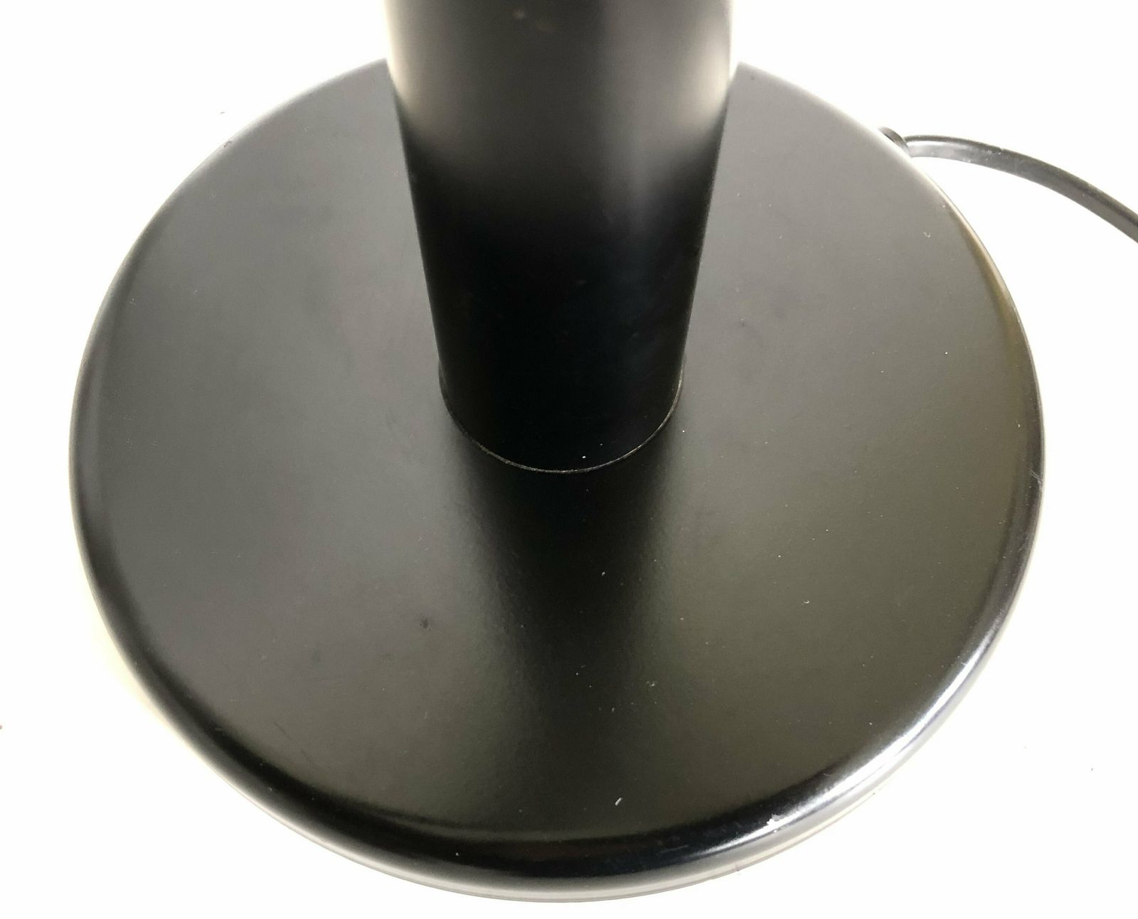 Minimalist Postmodern Tube Table Lamp In Black Painted Metal And Tubular Shapes With Flexible Arm photo buy