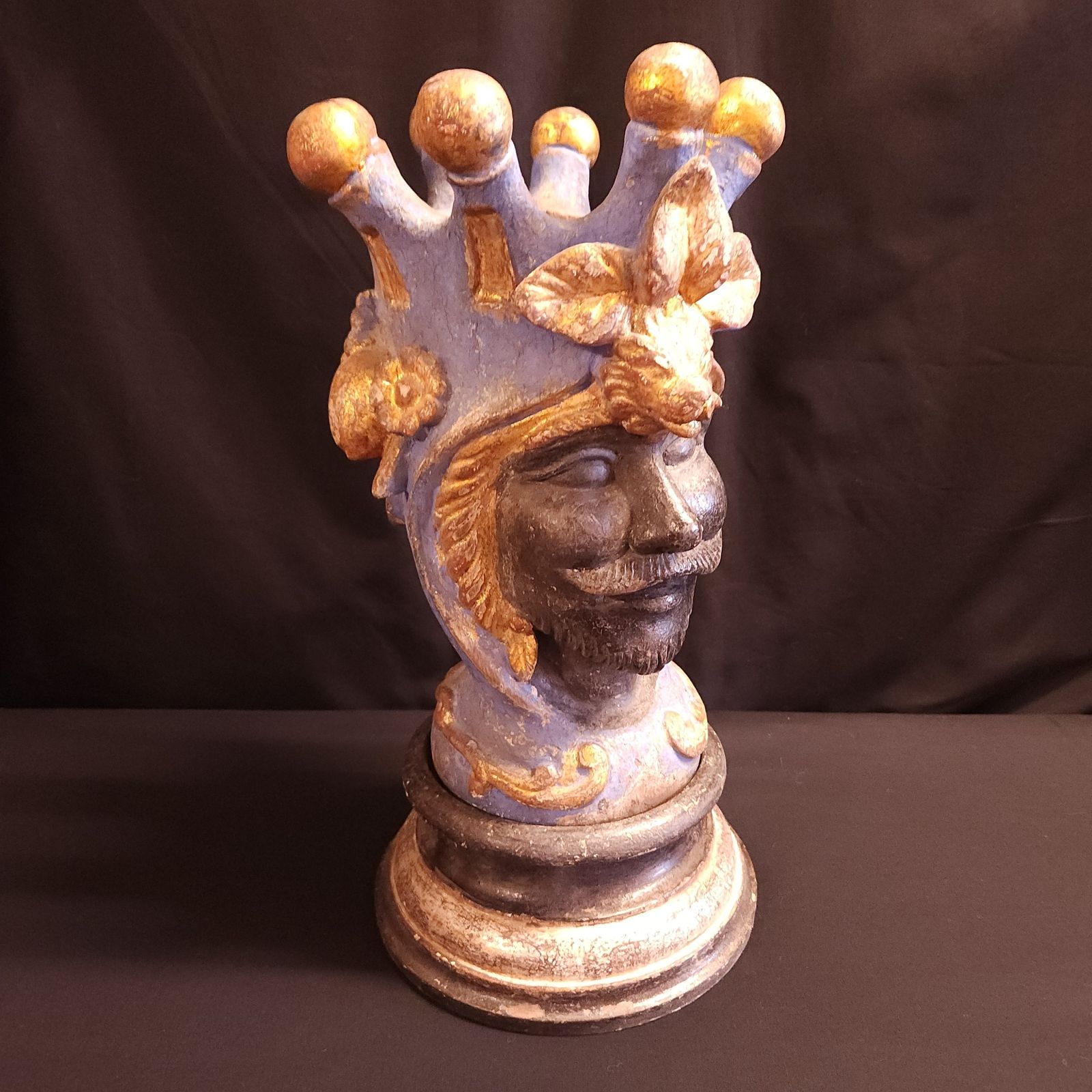 Italian, Antique Moro Kings/Queens Head, Circa 1820/1830 photo furniture