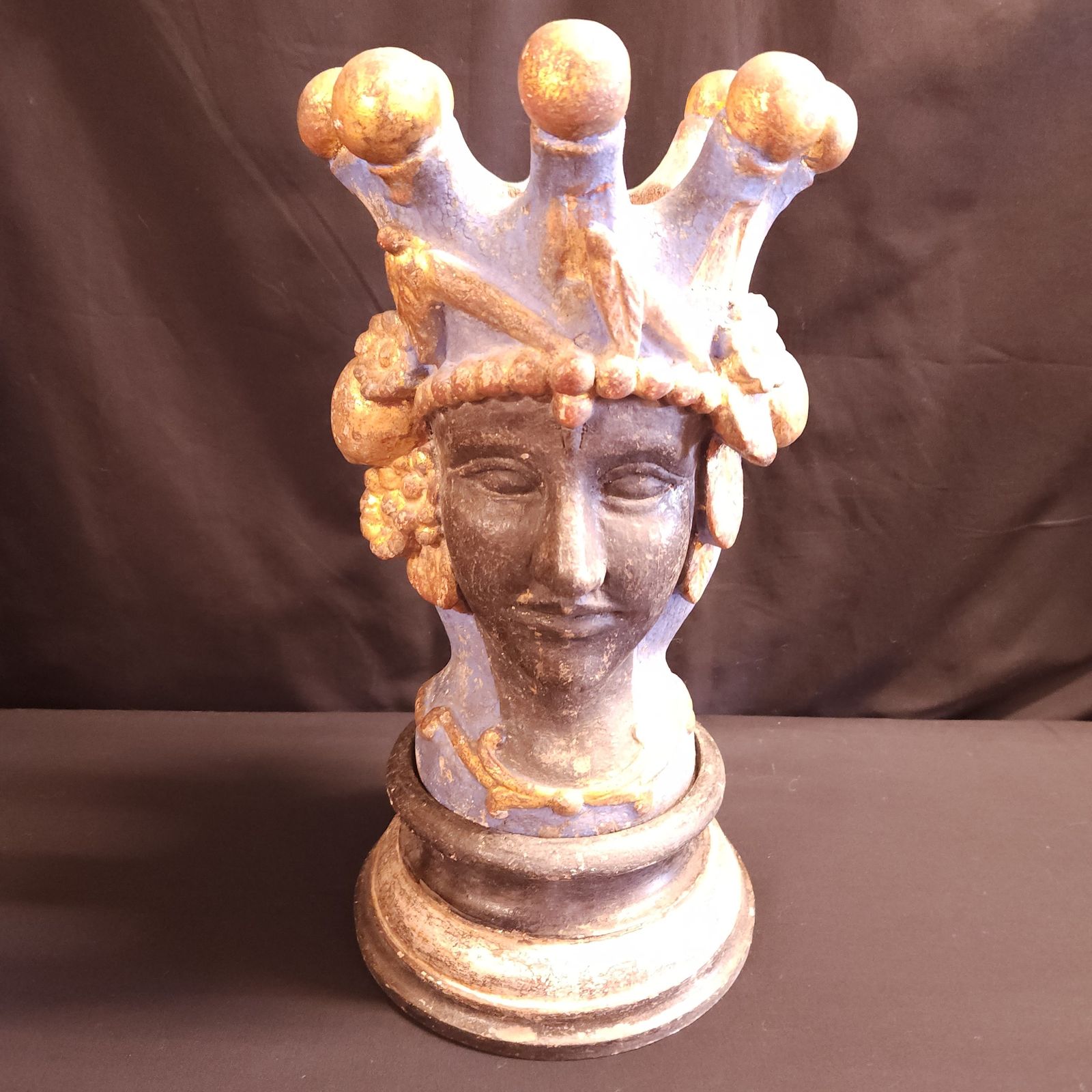 Italian, Antique Moro Kings/Queens Head, Circa 1820/1830 photo buy