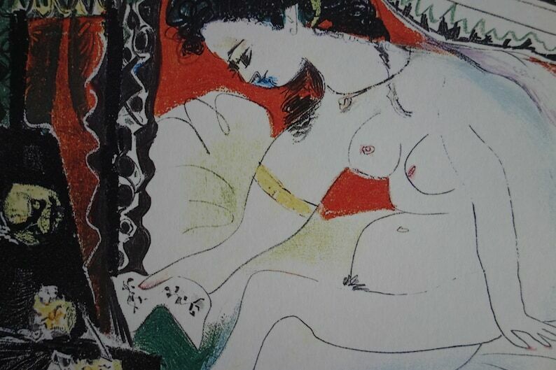 Fine Cubist Limited Edition Print   Nude, Pablo Picasso, Signed & Stamped photo for sale