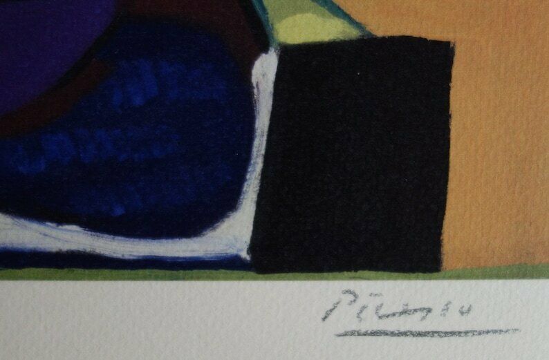 Fine Cubist Limited Edition Print   Buste De Femme, Pablo Picasso, Hand Signed & Stamped photo for sale