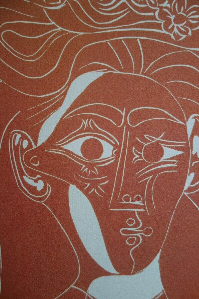 Fine Cubist Limited Edition Print   Buste De Femme, Pablo Picasso, Hand Signed & Stamped photo for sale