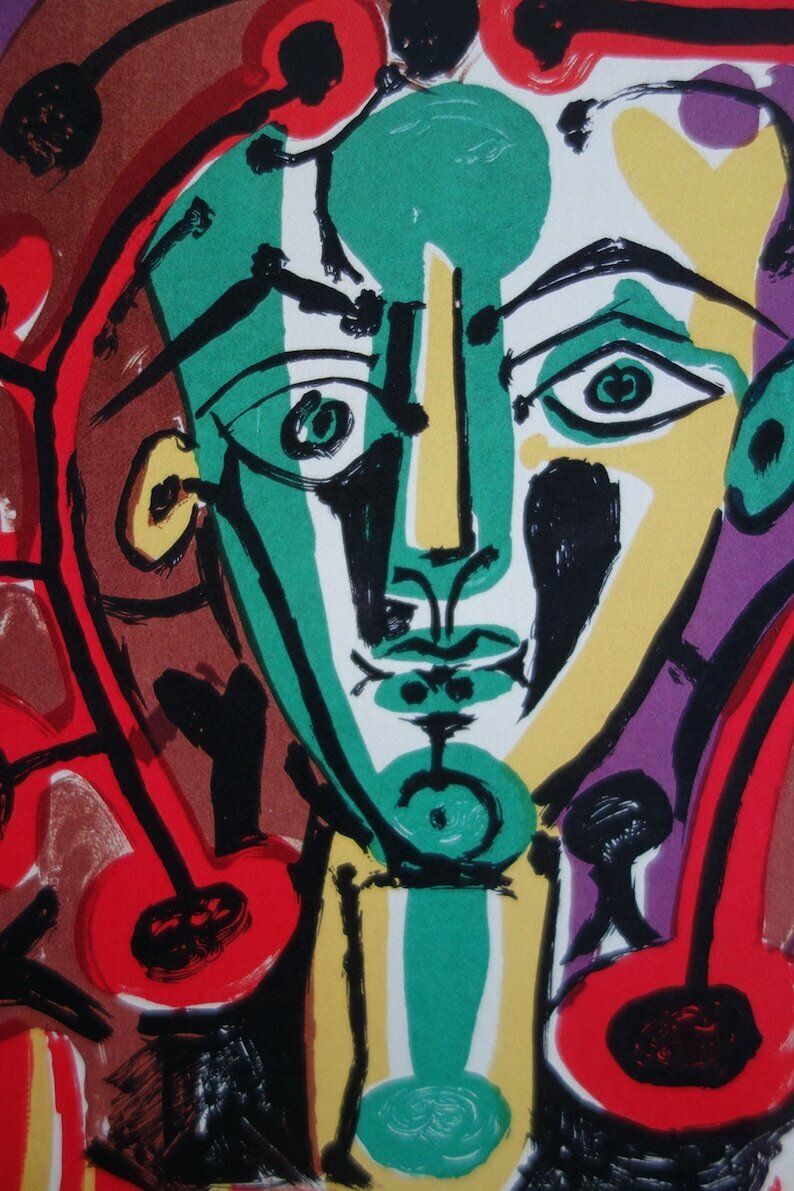 Fine Cubist Limited Edition Print   Buste De Femme, Pablo Picasso, Hand Signed & Stamped photo for sale