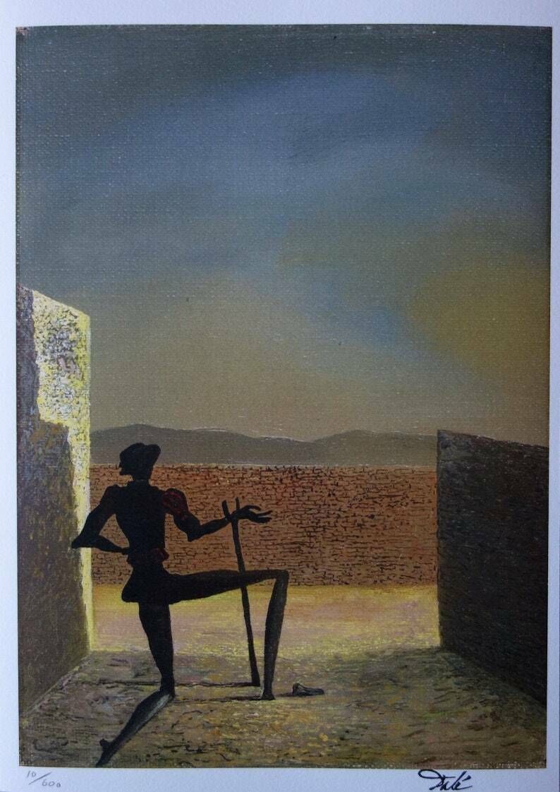 Fine Surrealist Limited Edition Print, Salvador Dali, Signed & Numbered