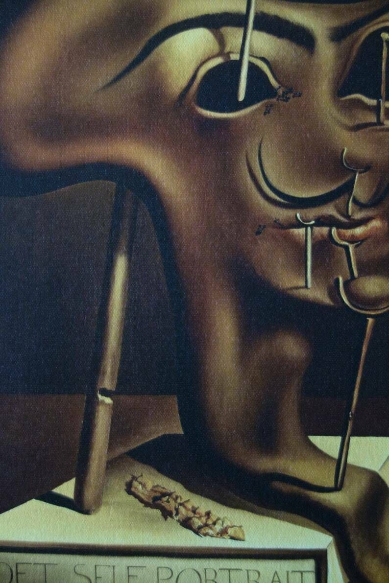 Fine Surrealist Limited Edition Print – Selfportrait, Salvador Dali, Signed & Numbered photo Art