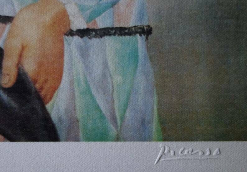 Fine Cubist Limited Edition Print, Pablo Picasso, Signed & Hand Numbered photo Art