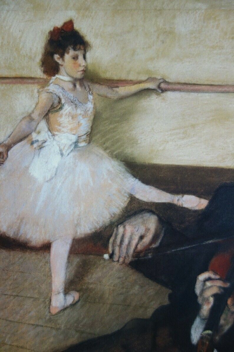 Fine Impressionist Rare Edition Print – Ballet Dancer, Edgar Degas, Signed & Stamped photo for sale