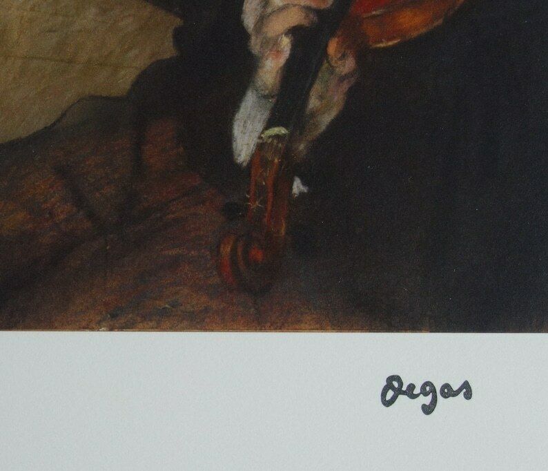 Fine Impressionist Rare Edition Print – Ballet Dancer, Edgar Degas, Signed & Stamped photo 130.0