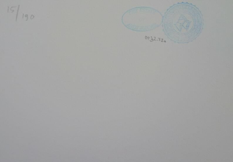 Fine Pop Art Limited Edition Print   Illustration   Cat, Andy Warhol, Signed, Numbered & Stamped With Estate Stamp photo Art