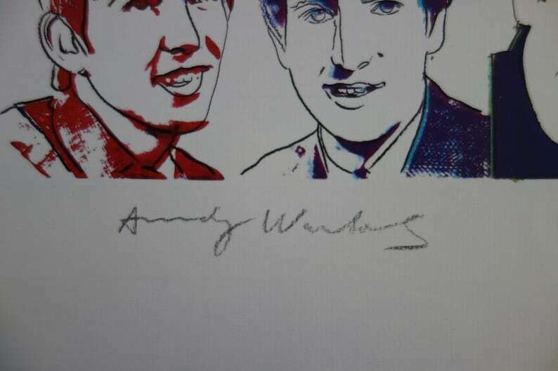 Fine Pop Art Edition Trial Proof Print – Beatles, Andy Warhol, Signed & Stamped With Estate Stamp photo Art