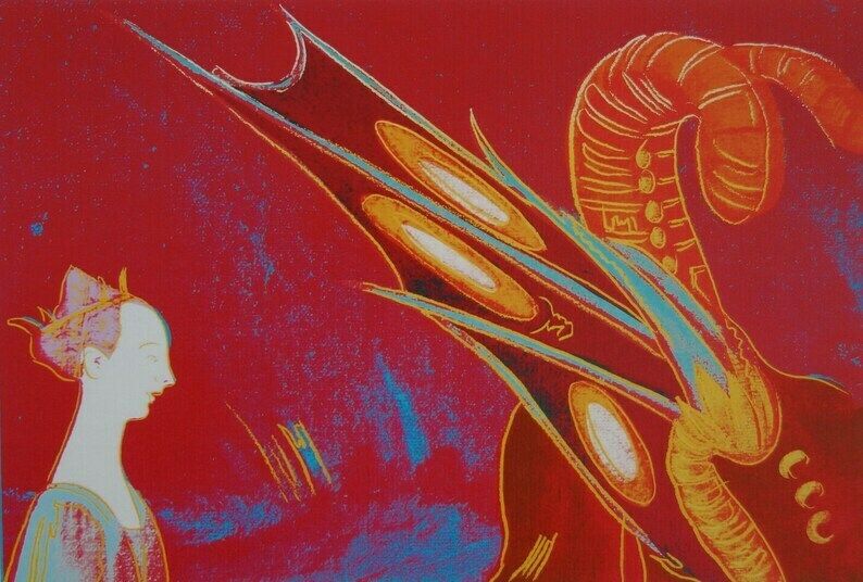 Fine Pop Art Limited Edition Print, Old Master Renaissance, Andy Warhol, Signed & Numbered photo furniture