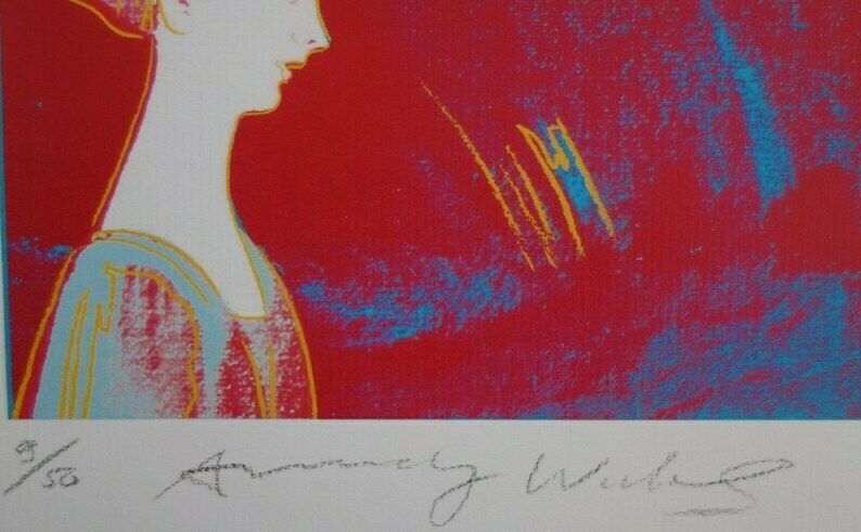 Fine Pop Art Limited Edition Print, Old Master Renaissance, Andy Warhol, Signed & Numbered photo 167.0