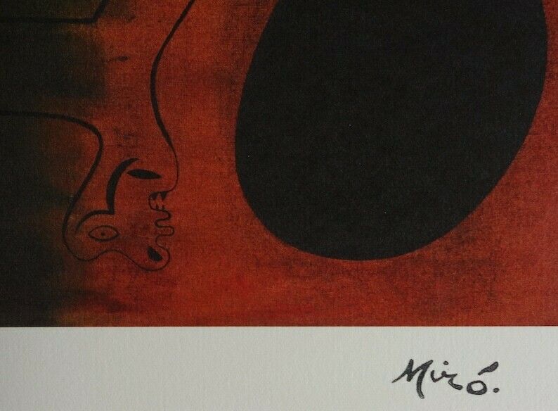 Fine Surrealist Limited Edition Print, Joan Miro, Signed & Numbered photo for sale