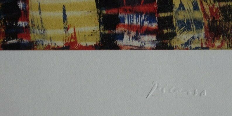 Fine Cubist Limited Edition Print   Buste De Femme, Pablo Picasso, Signed & Stamped photo 160.0