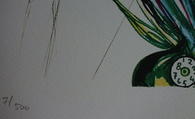 Fine Surrealist Limited Edition Print, Surreal Flower, Salvador Dali, Signed & Numbered In Pencil photo 165.0
