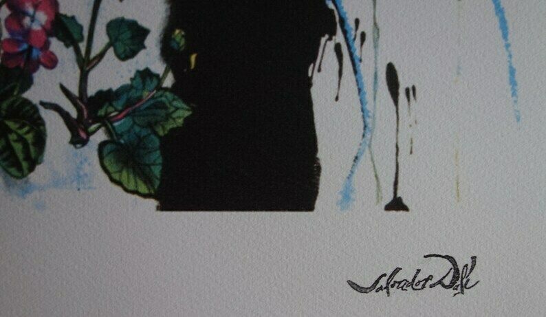 Fine Surrealist Limited Edition Print, Surreal Portrait, Salvador Dali, Signed & Numbered In Pencil photo Art