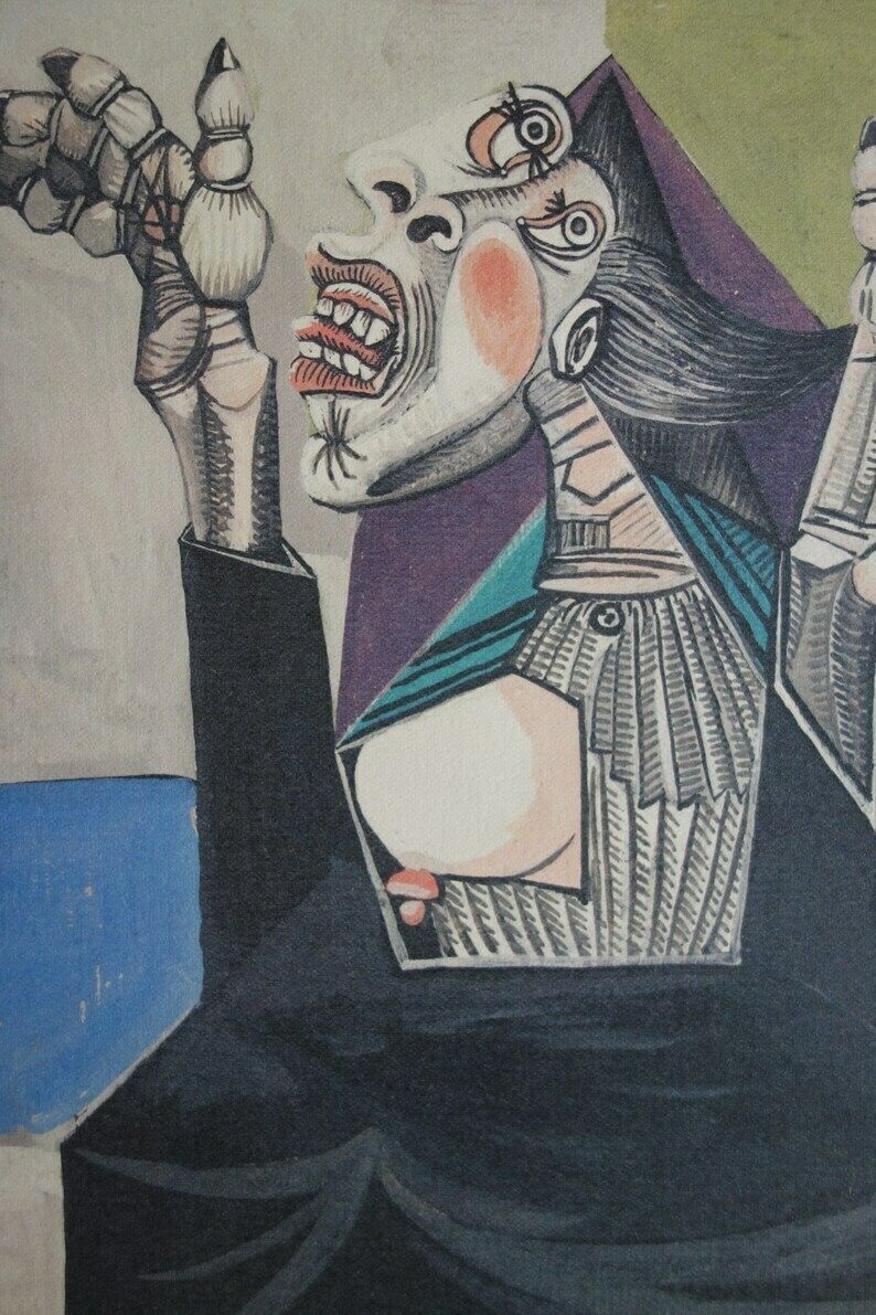 Fine Cubist Limited Edition Print   Portrait Of A Woman, Nude, Pablo Picasso, Signed & Numbered photo Art