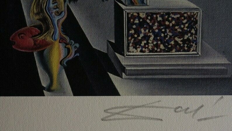 Fine Surrealist Limited Edition Print, Salvador Dali, Signed & Numbered In Pencil photo for sale