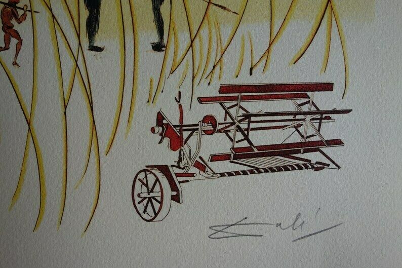 Fine Surrealist Limited Edition Print, Harvest, Salvador Dali, Signed & Numbered In Pencil photo for sale