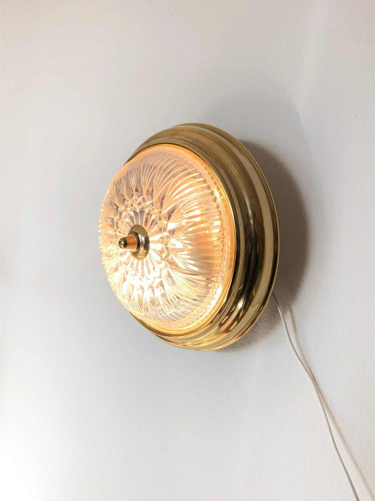 Mid Century Modern Swedish Design Ceiling Or Wall Lamp In Brass And Glass   Design From Raf photo furniture