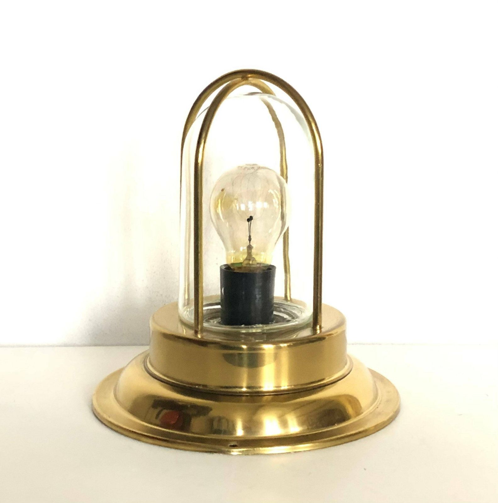 Danish Mid Century Modern Glass And Brass Wall Or Table Lamp   Design From Abo, Randers photo furniture
