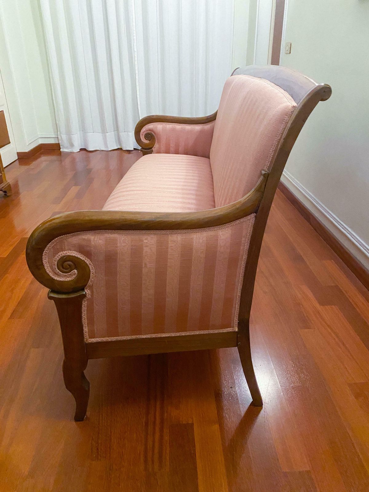 photo buy Antique Restoration Era Walnut Sofa, France 1830s