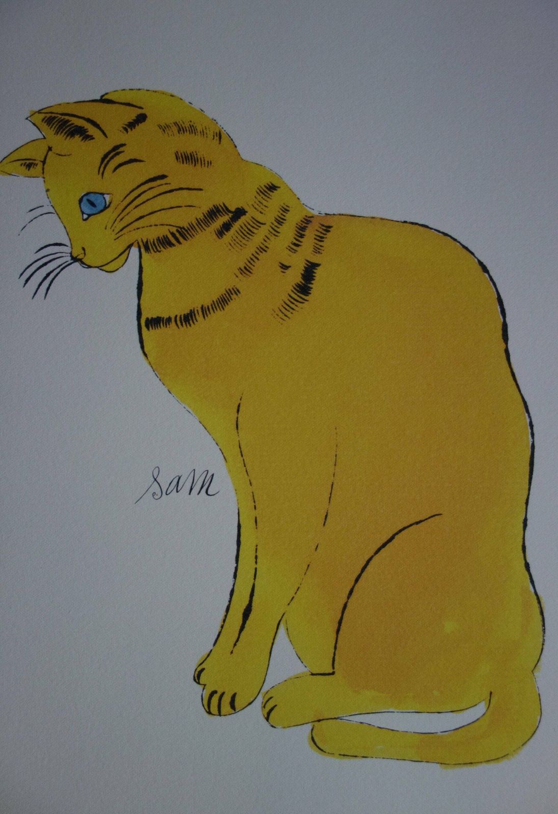 Fine Pop Art Limited Edition Print   Illustration   Cat, Andy Warhol, Signed, Numbered & Stamped With Estate Stamp photo vintage