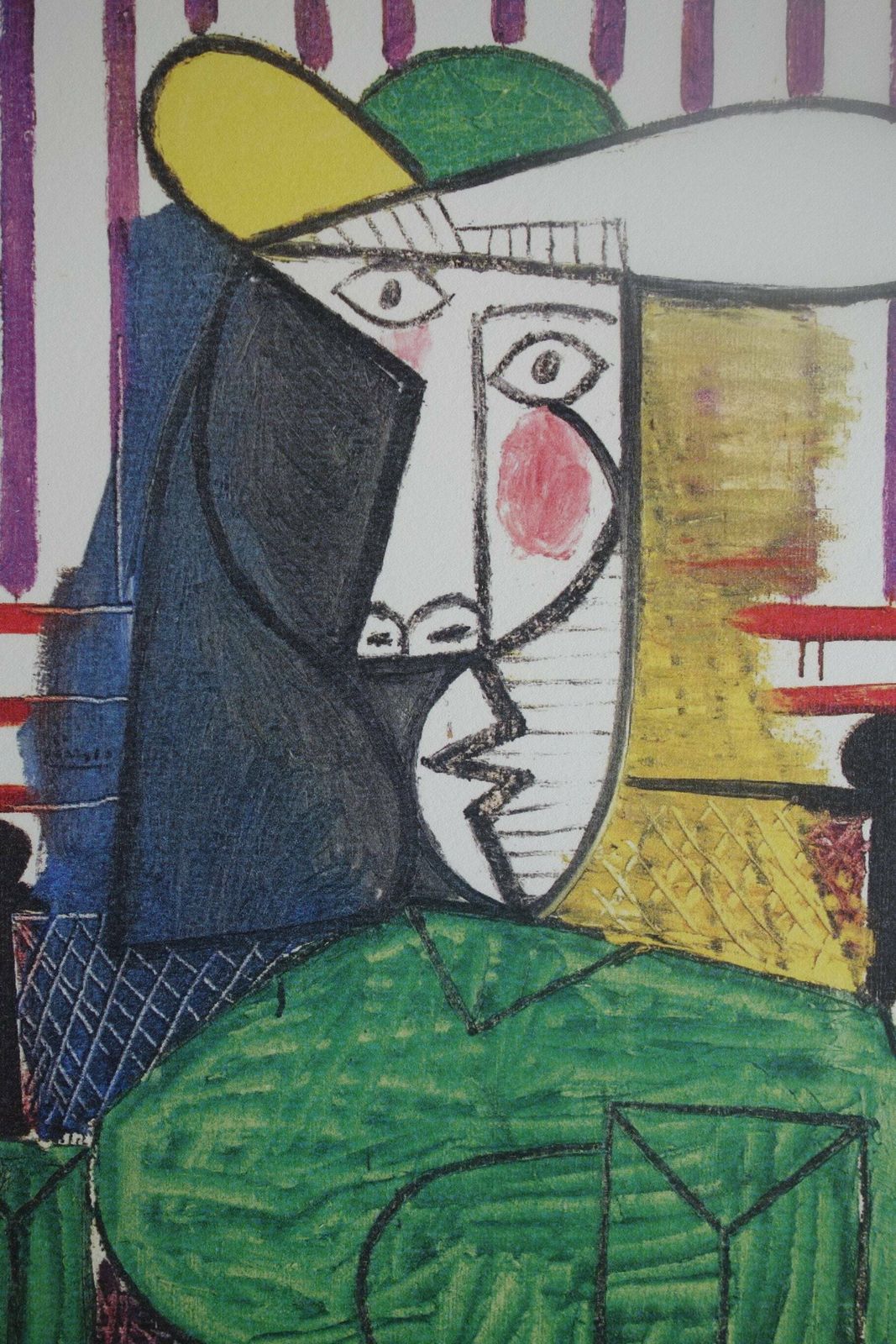 Fine Cubist Edition Print   Portrait Of A Woman, Pablo Picasso, Signed & Stamped photo furniture