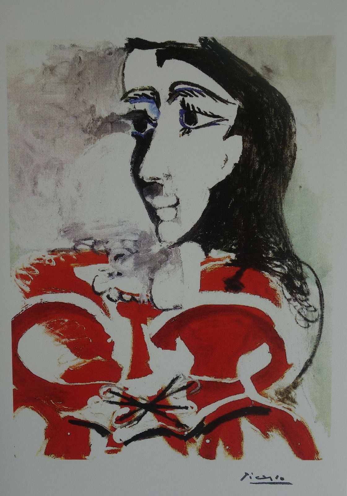Fine Cubist Edition Print   Portrait Of A Woman, Pablo Picasso, Signed & Stamped