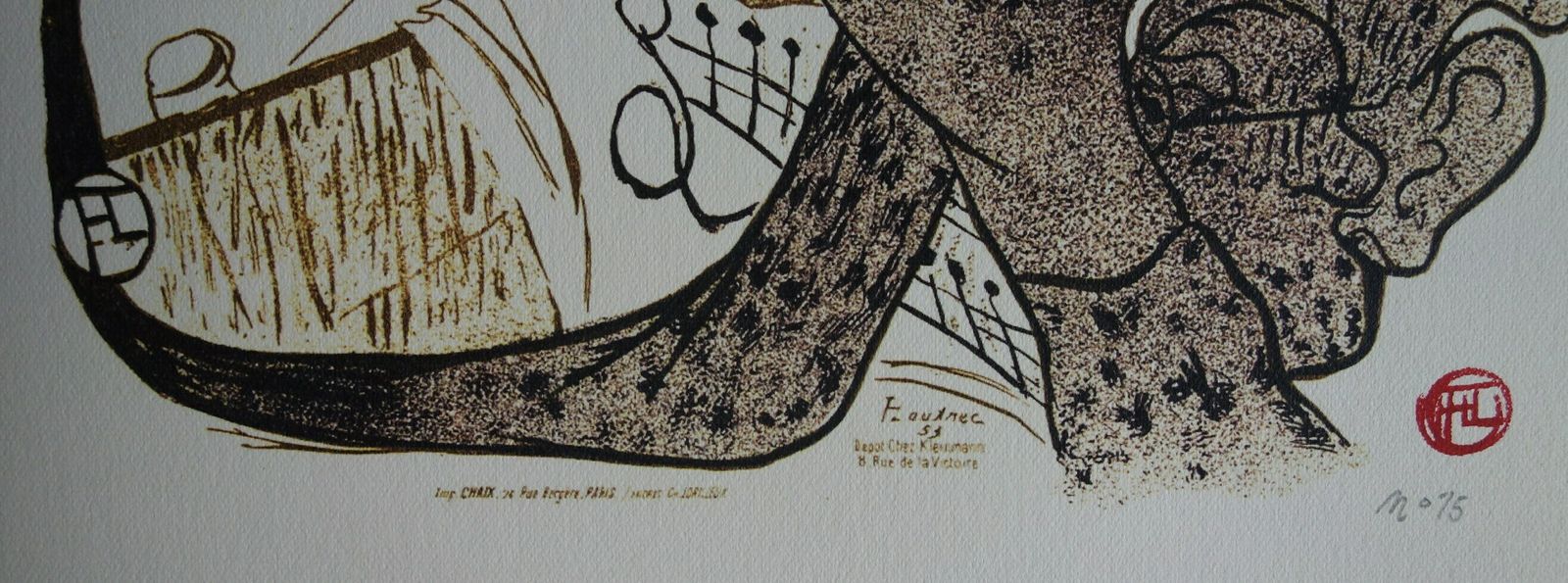 Fine Art Deco Post Impressionist Limited Edition Print, Henri De Toulouse Lautrec, Signed & Numbered photo Art
