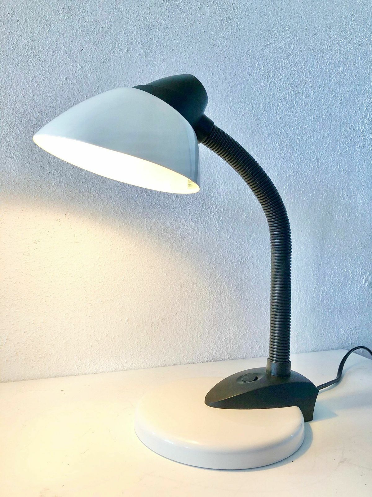 Postmodern Vintage Danish Desk Lamp In Black And White With Flexible Neck   Design By Nordlux photo furniture