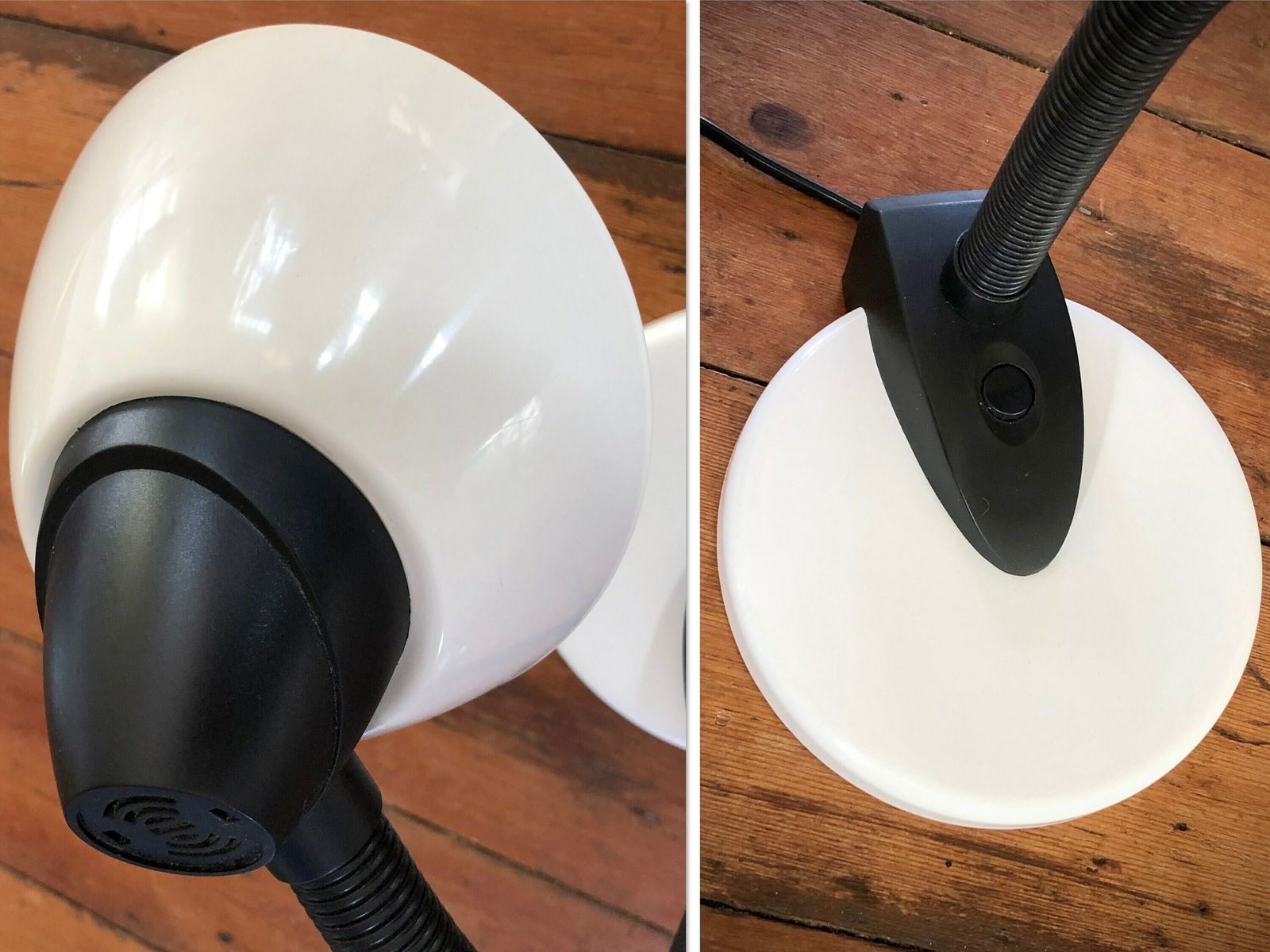 Postmodern Vintage Danish Desk Lamp In Black And White With Flexible Neck   Design By Nordlux photo buy