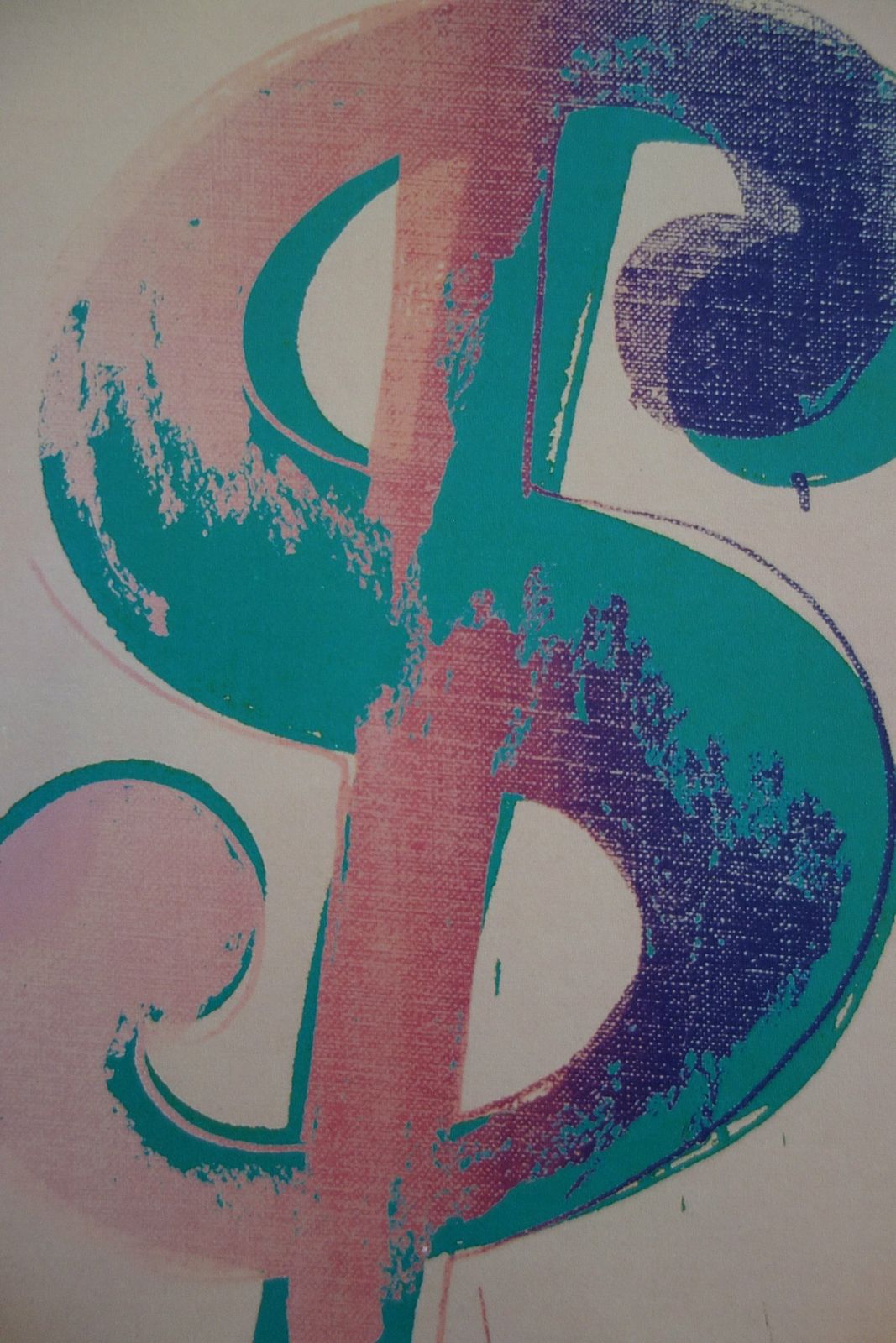Fine Pop Art Edition Trial Proof Print – Dollar Sign, Andy Warhol, Signed & Stamped With Estate Stamp photo for sale