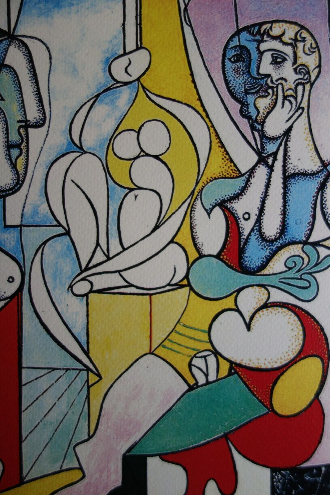 Fine Cubist Limited Edition Print   Nudes, Pablo Picasso, Hand Signed & Stamped photo for sale