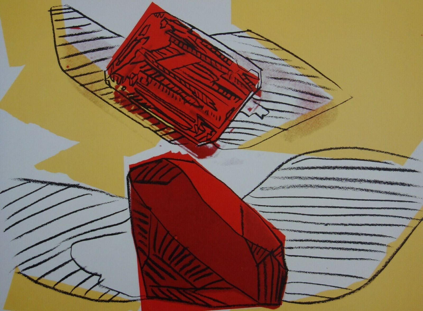 Fine Pop Art Limited Edition Print   Gemstone   Ruby, Andy Warhol, Signed & Numbered And Stamped With Estate Stamp photo furniture