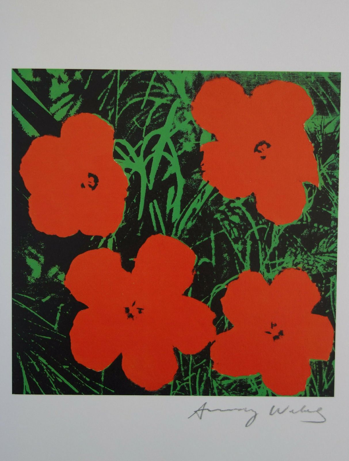 Fine Pop Art Limited Edition Print – Flowers, Andy Warhol, Stamp Signed & Numbered