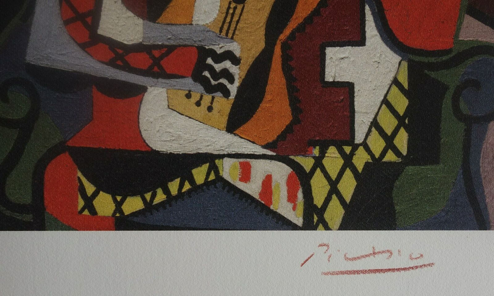 Fine Cubist Limited Edition Print   Portrait Of A Woman, Pablo Picasso, Hand Signed & Numbered photo vinterior