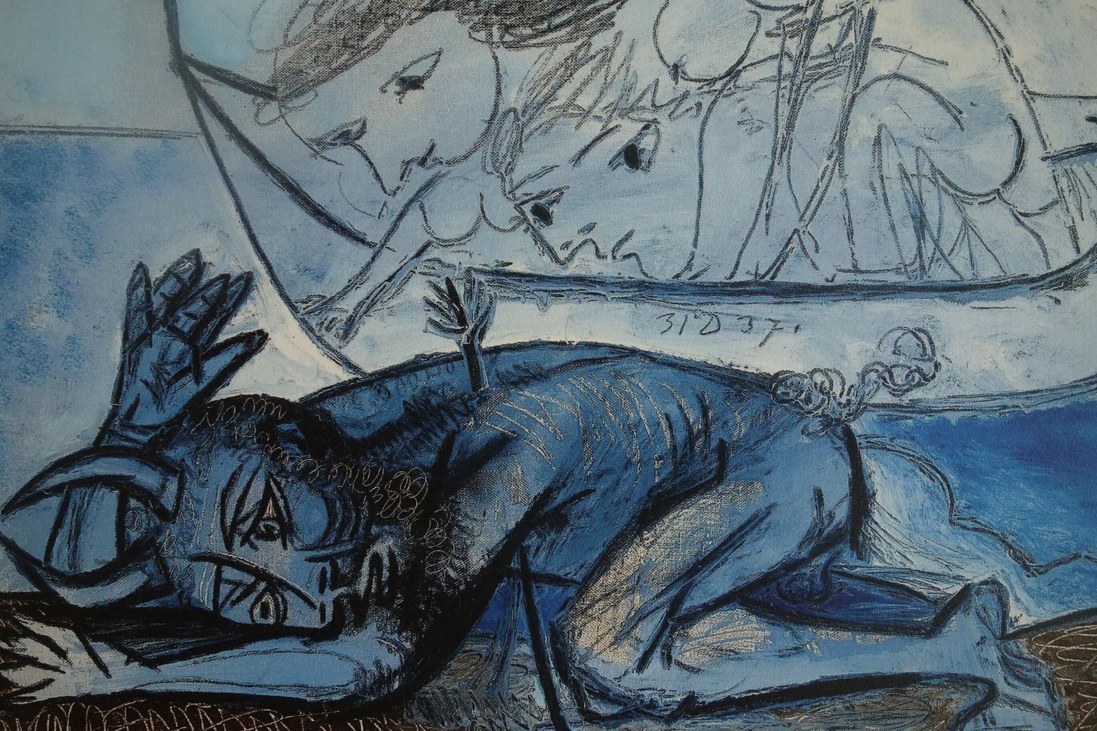 Fine Cubist Limited Edition Print   Mythology, Pablo Picasso, Hand Signed & Stamped photo Art