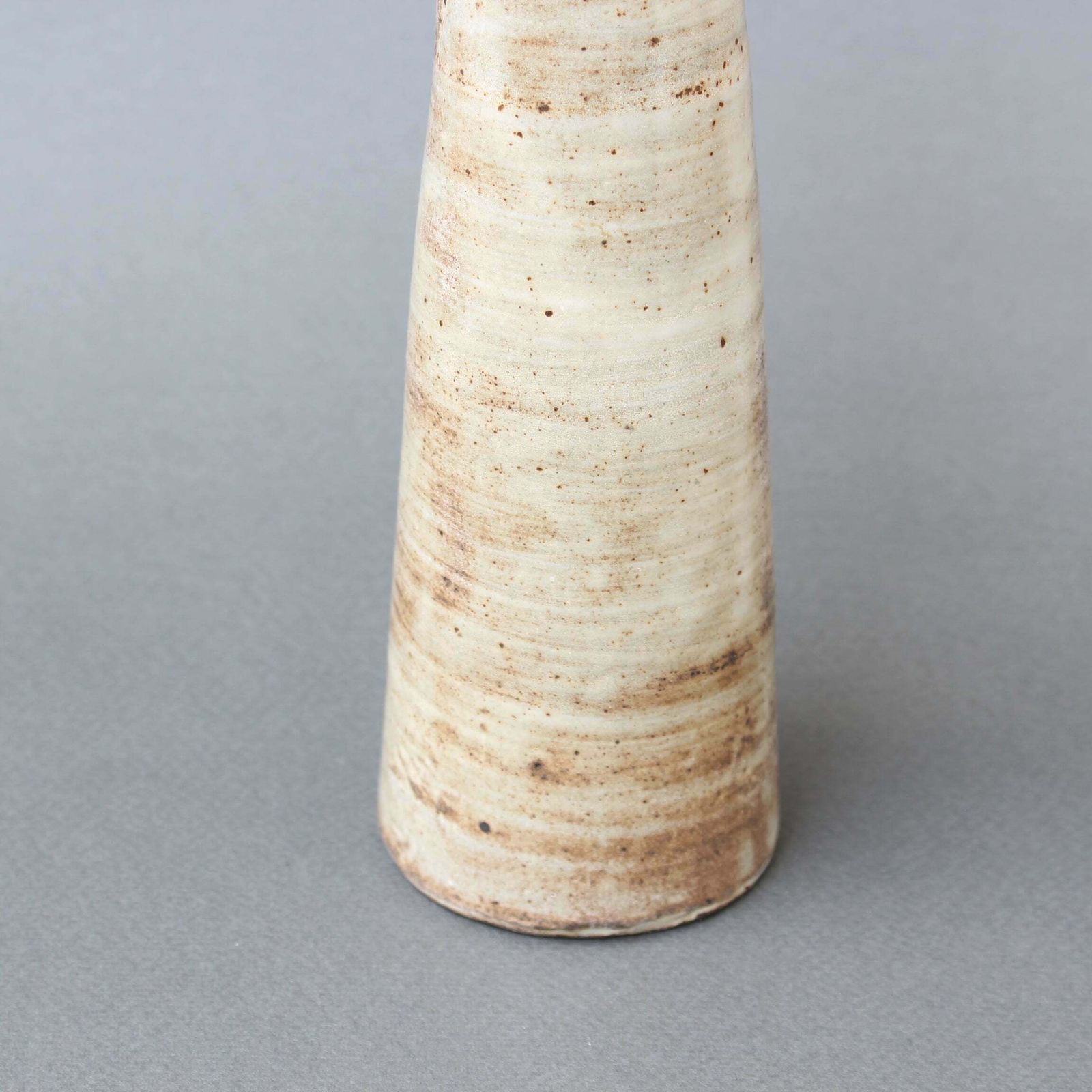 photo for sale French Glazed Ceramic Woman With Arms Raised By Jacques Pouchain (Circa 1960s)