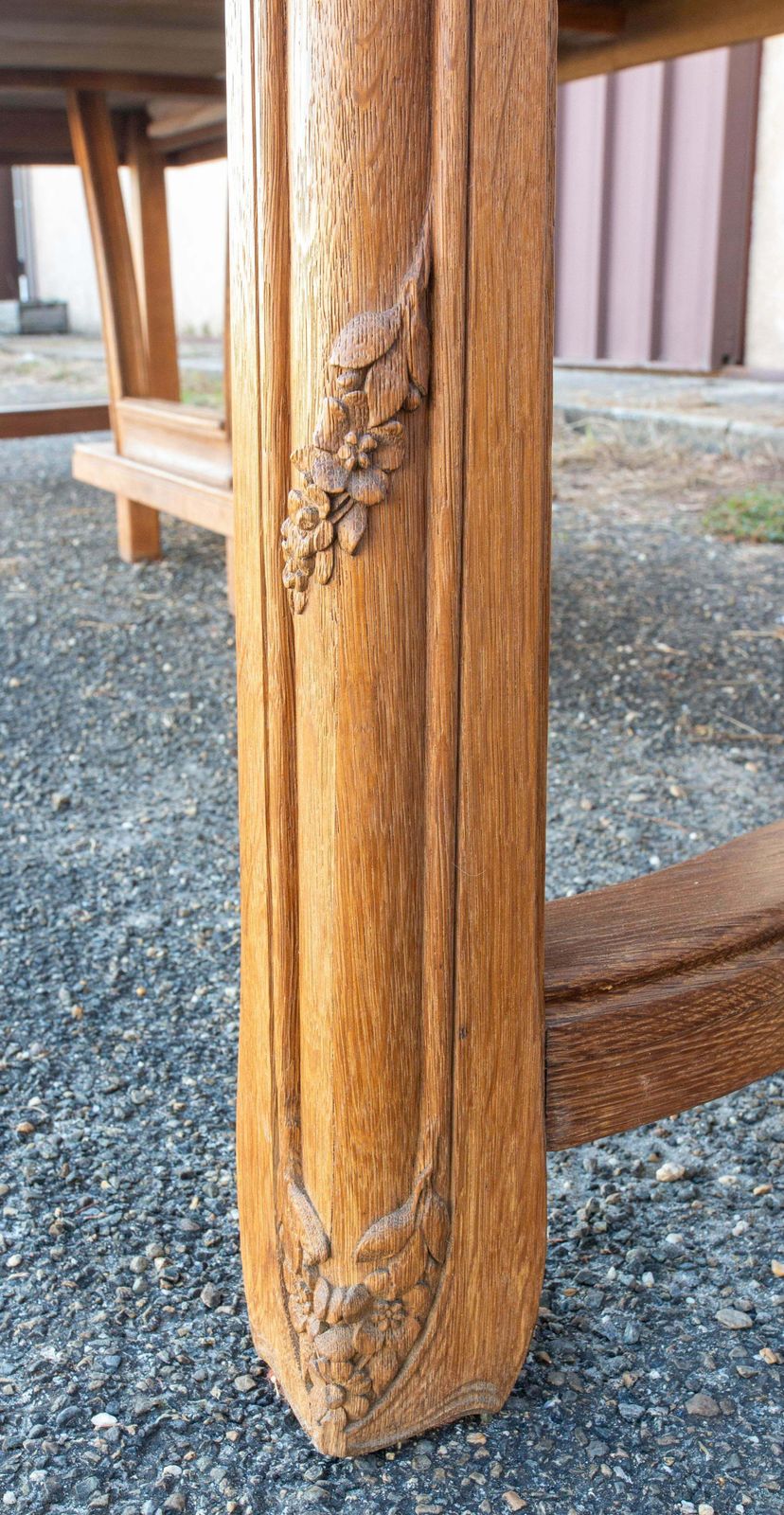 photo vintage Dining Table With Extentions Art Nouveau Period, France