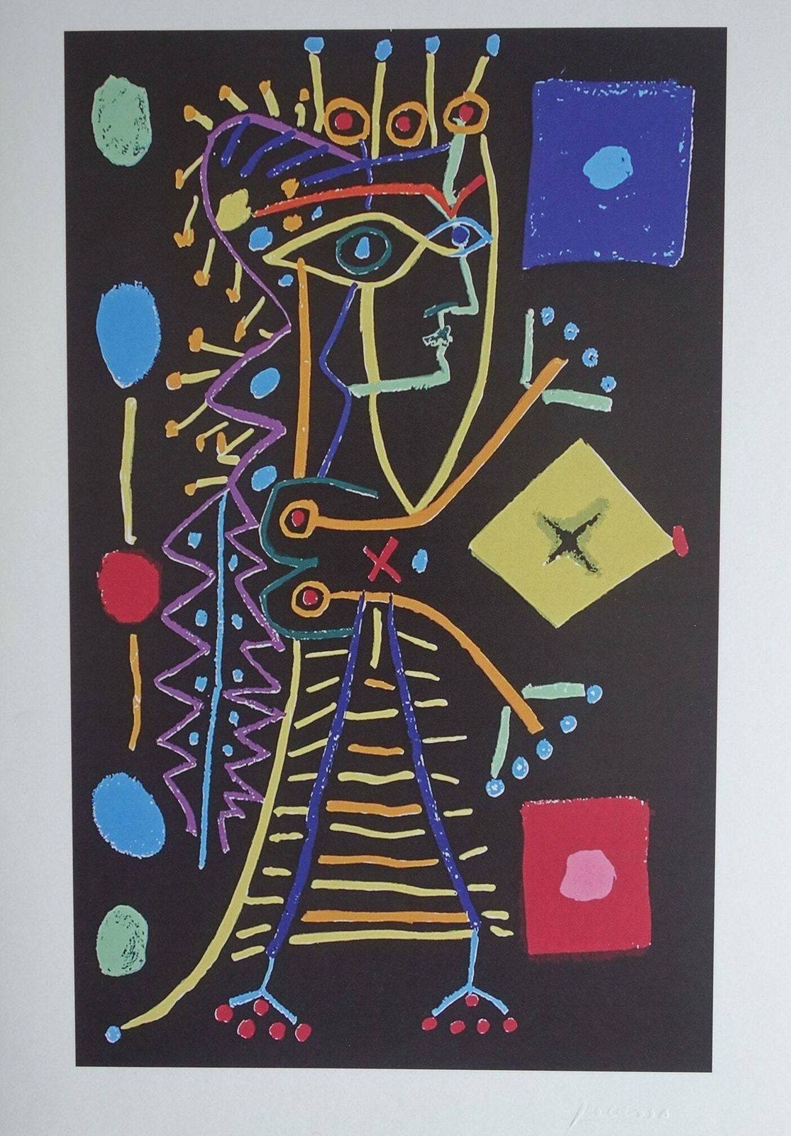 Fine Cubist Limited Edition Print   Femme, Pablo Picasso, Signed & Stamped photo vinterior