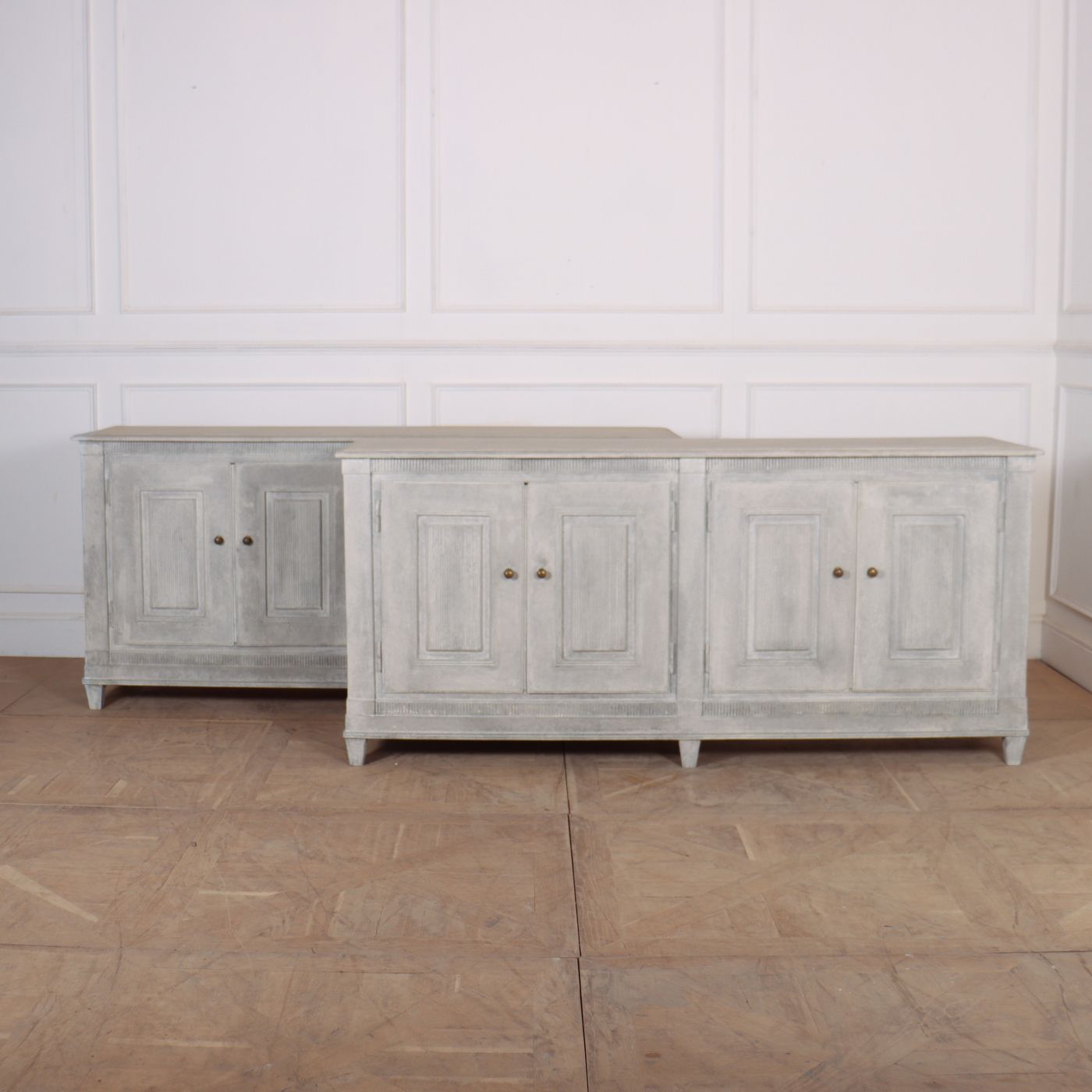 Pair Of Swedish Painted Enfilades