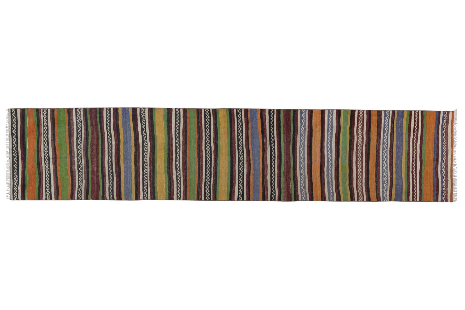 1970s Vintage Turkish Oushak Kilim Runner